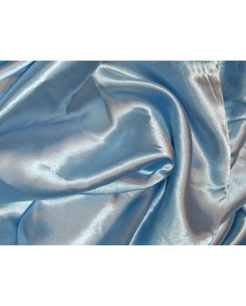 Silk Feel Polyester Satin, Pale Blue