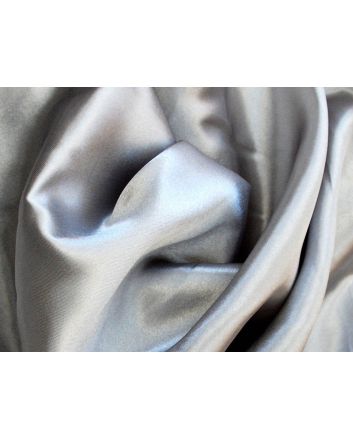 Silk Feel Polyester Satin, Silver