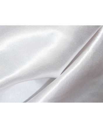 Silk Feel Polyester Satin, White