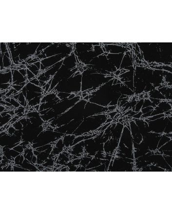 Silver Frost Stretch Cotton, Black and Silver