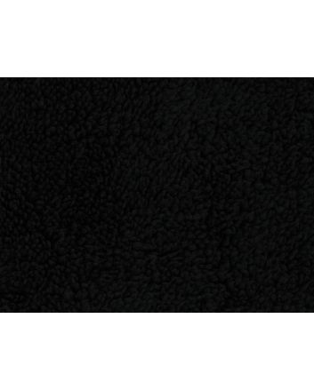Single Sided Soft Teddy Fleece, Black