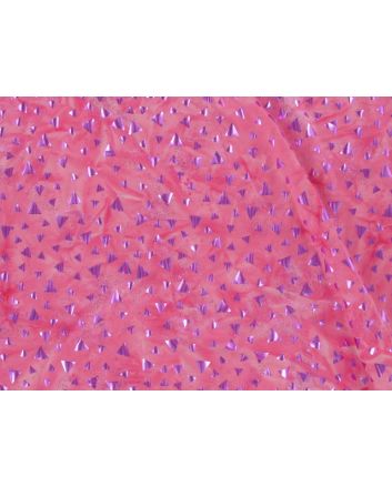 Single Span Water Print with Foil - Pink