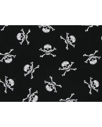 Skull And Crossbones Cotton Poplin Print