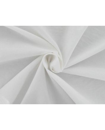 Slight Stretch Polycotton Poplin, White