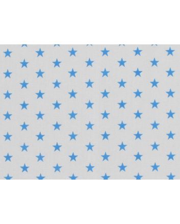 Small Stars Polycotton Print, Light Blue