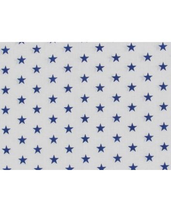 Small Stars Polycotton Print, Royal