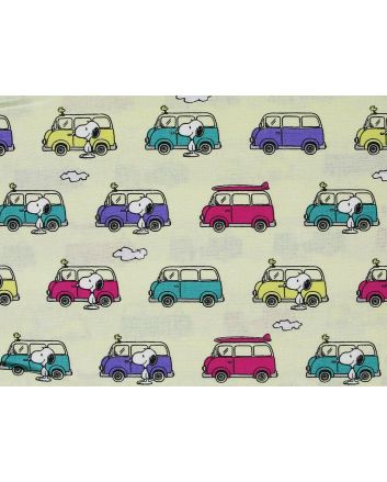 Snoopy Woodstock Adventure Cotton Print