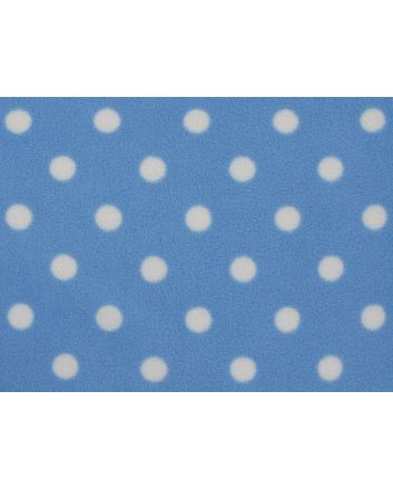 Soft Anti Pil Fleece, Baby Spot, Blue