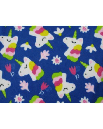 Soft Anti Pil Fleece, Rainbow Mane Unicorn