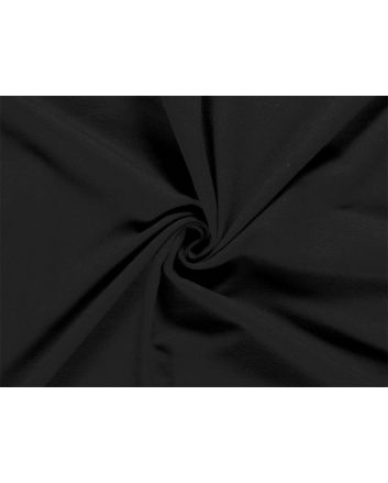 Soft Brushed Cotton French Terry, Black