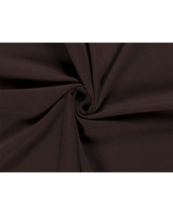 Soft Brushed Cotton French Terry, Brown