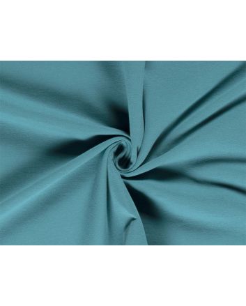Soft Brushed Cotton French Terry, Turquoise
