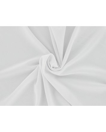 Soft Touch Stretch Waterfall Crepe, White