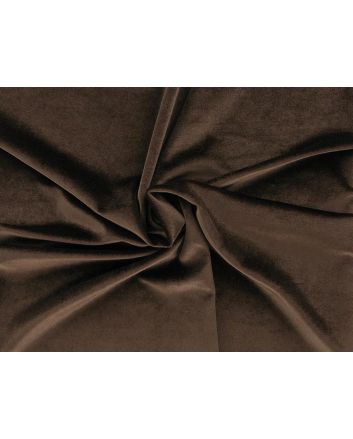 Spandex Plush Stretch Velour, Chocolate