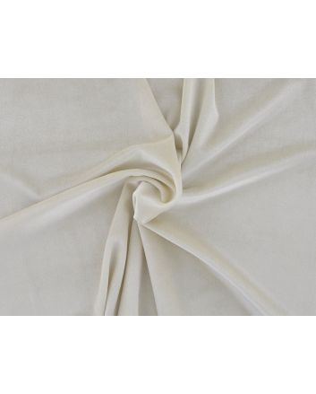 Spandex Plush Stretch Velour, Cream