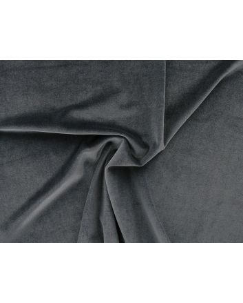 Spandex Plush Stretch Velour, Grey