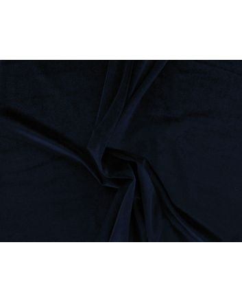 Spandex Plush Stretch Velour, Navy