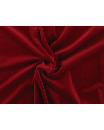 Spandex Plush Stretch Velour, Red