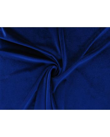 Spandex Plush Stretch Velour, Royal