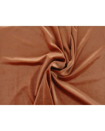 Spandex Plush Stretch Velour, Rust