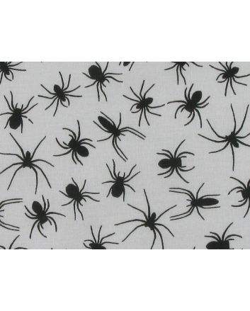 Spiders Polycotton Print, White