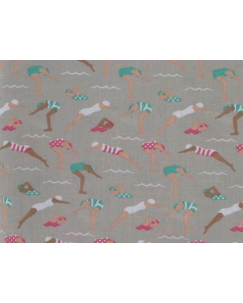 Splash and Swim Polycotton, Grey