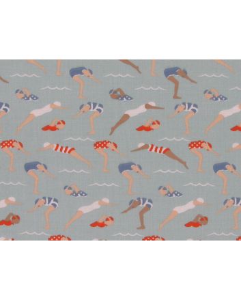 Splash and Swim Polycotton, Sky