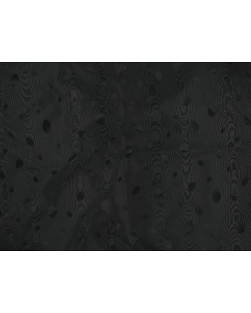 Spot Moire Taffeta - Black