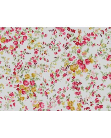 Spring Meadow Cotton Poplin Print, Ivory