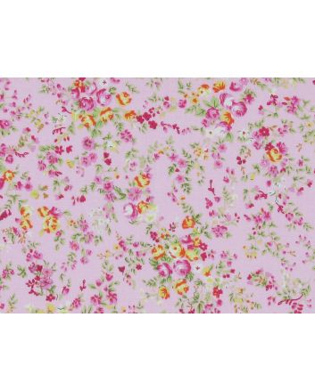 Spring Meadow Cotton Poplin Print, Pink