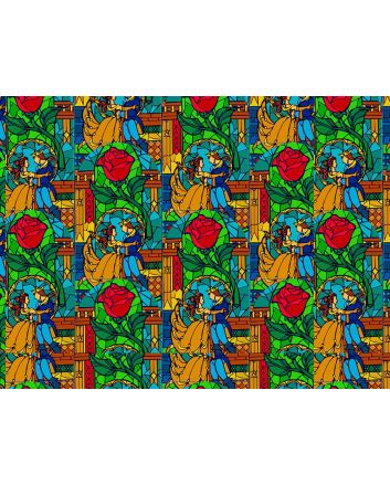 Stained Glass Beauty Cotton Print