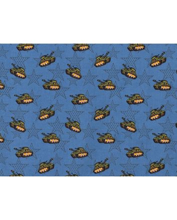 Star Tank Cotton Poplin, Blue