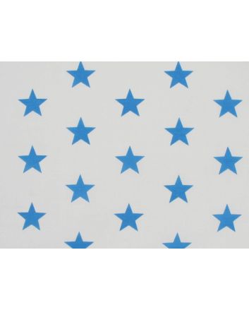 Stars Polycotton Print - Turquoise