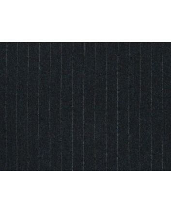 Stelvia 1.5cm Stripe Suiting Wool, Blue Grey Melange