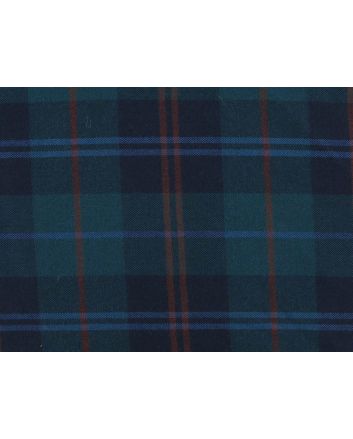 Stirling Tartan Wool With Elastane, Blueberry Ice