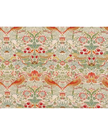 Strawberry Thief Cotton Print, Rose