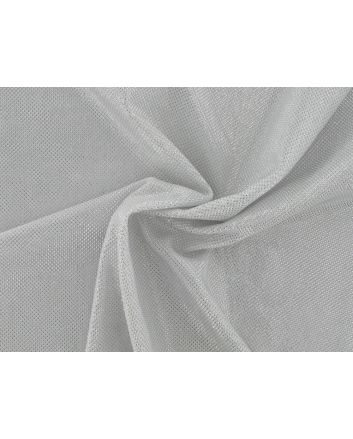 Stretch Knit Square Foil, White Silver