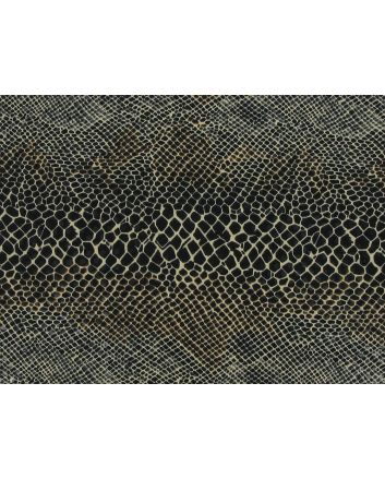 Stretch Phython with  Transparent Sequins, Black