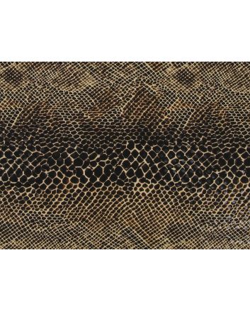 Stretch Phython with  Transparent Sequins, Brown