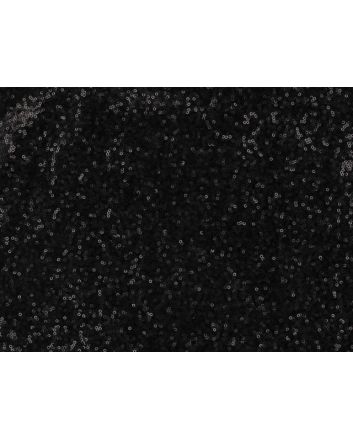 Stretch Tulle With 3mm Sequin - Black
