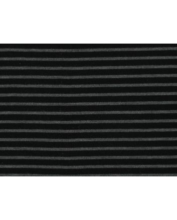 Stripe Jersey Collection, Thin Stripe, Black and Grey