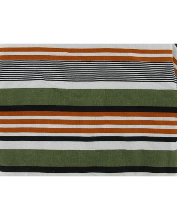 Stripe Printed Linen Blend