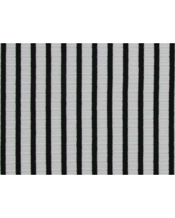 Stripe Ribbed Jersey Wide, Black