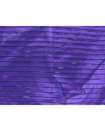 Striped Metallic Taffeta - Purple