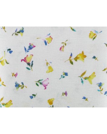Summer Floral Linen Mix, Yellow
