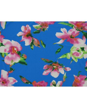 Summer Flowers Polyester Jersey