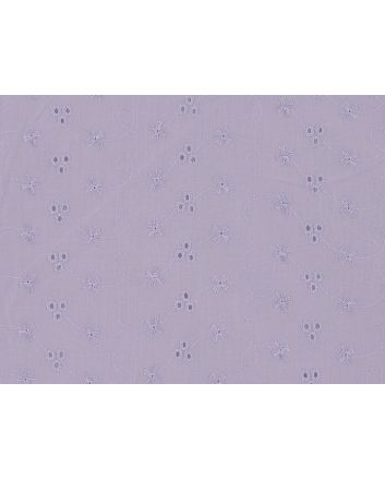 Summer Time 3 Hole Broderie Anglaise, Lilac