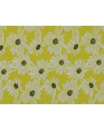 Sunflower Collage Cotton Print, Yellow