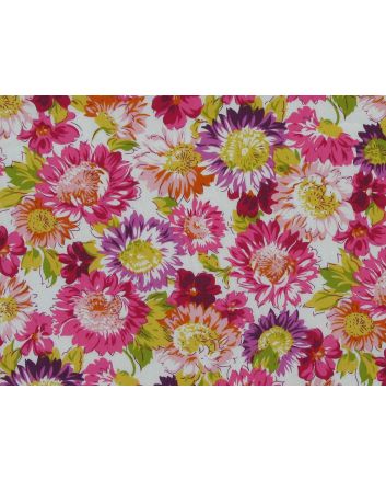 Sunflower Garden Cotton Poplin Print, Pink