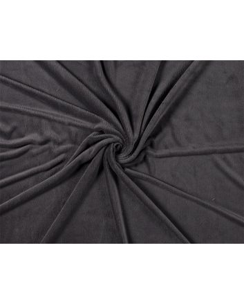 Super Soft Coral Fleece, Dark Grey